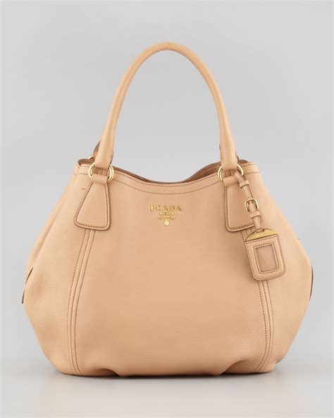 beige prada tote|Prada padded shoulder bag.